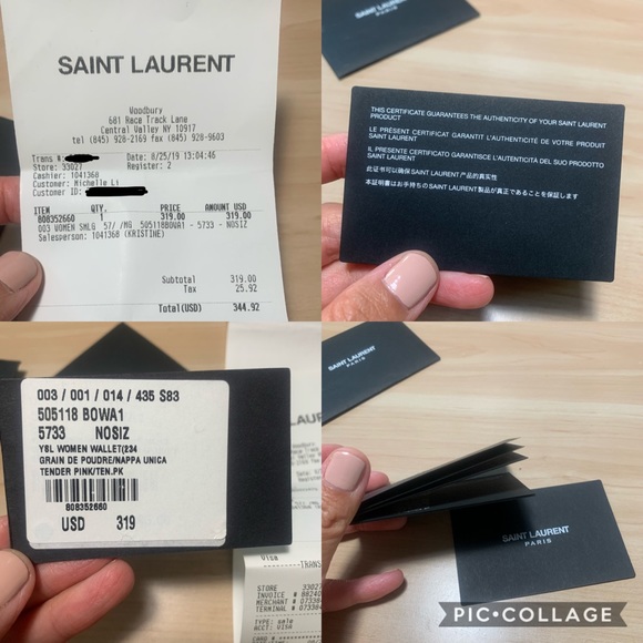 YSL Monogram Tri-Fold Wallet - Picture 16 of 16